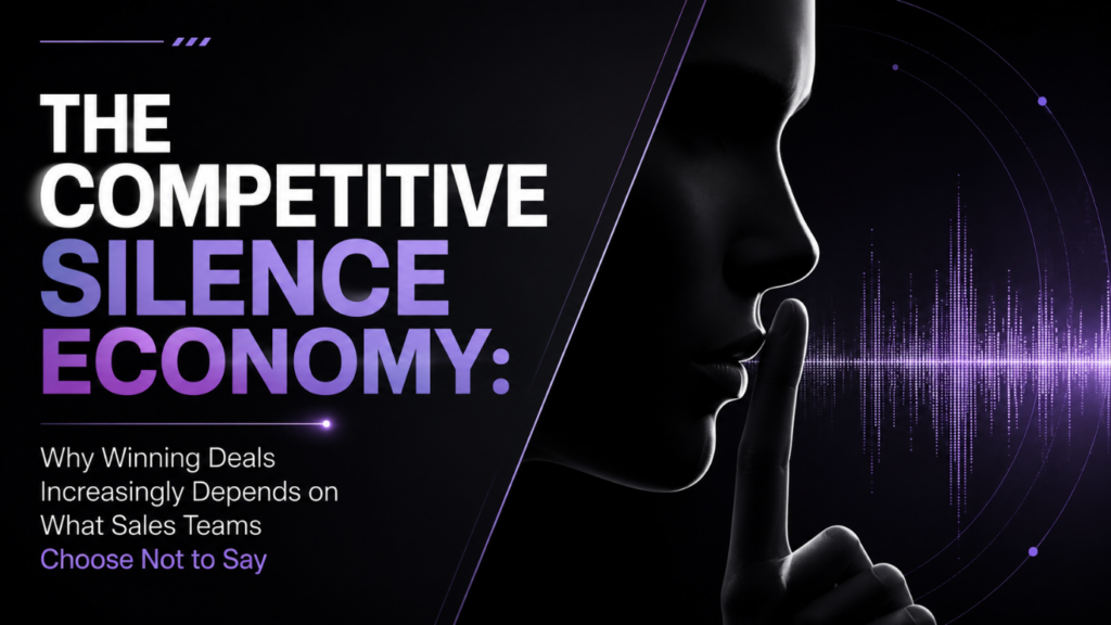 The Competitive Silence Economy: Why Winning Deals Increasingly Depends on What Sales Teams Choose Not to Say