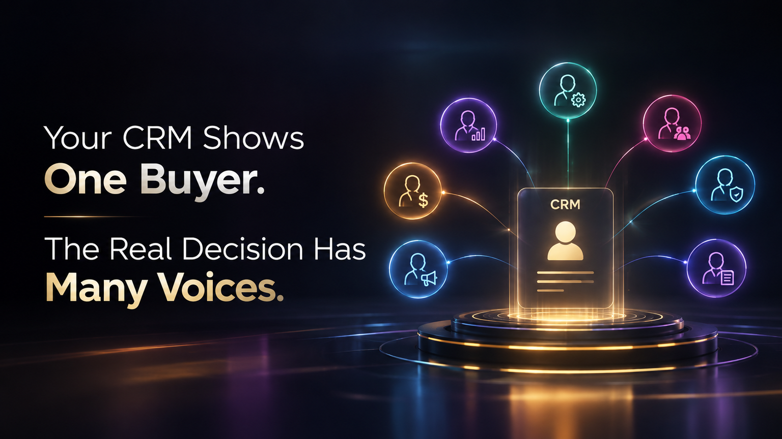 Your CRM Shows One Buyer. The Real Decision Has Many Voices.